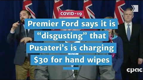Premier Ford says it is disgusting that Pusateris ...