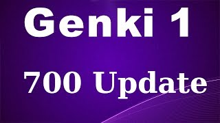 Update: Genki 1: 700 Basic Japanese Vocabs