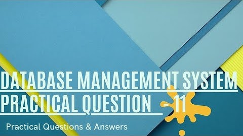 DBMS Question Session Task No 11| 1st Year | Semester 01 | Java Institute | Poornima Premarathna