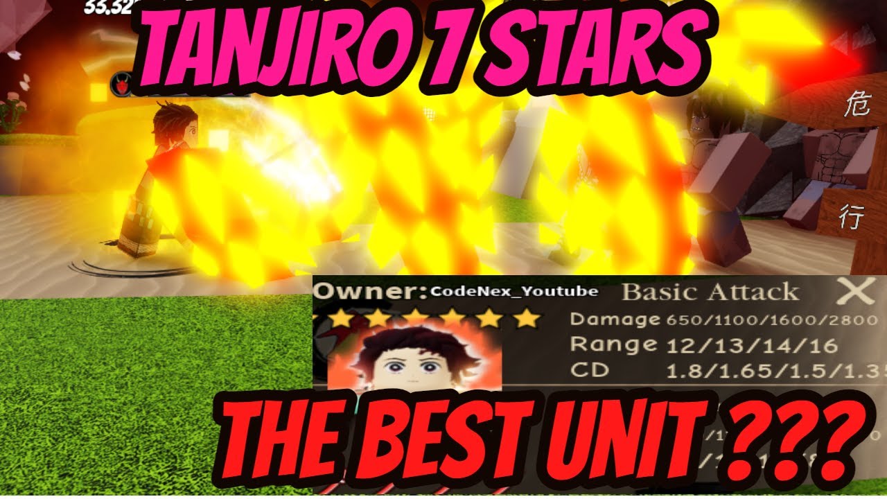 Tanjiro 7 Star is INSANELY OP!  All Star Tower Defense Attack FX Showcase!  By @oitnai 