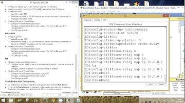 CCNA 4 Packet Tracer Activity 4.4.1.2 solution