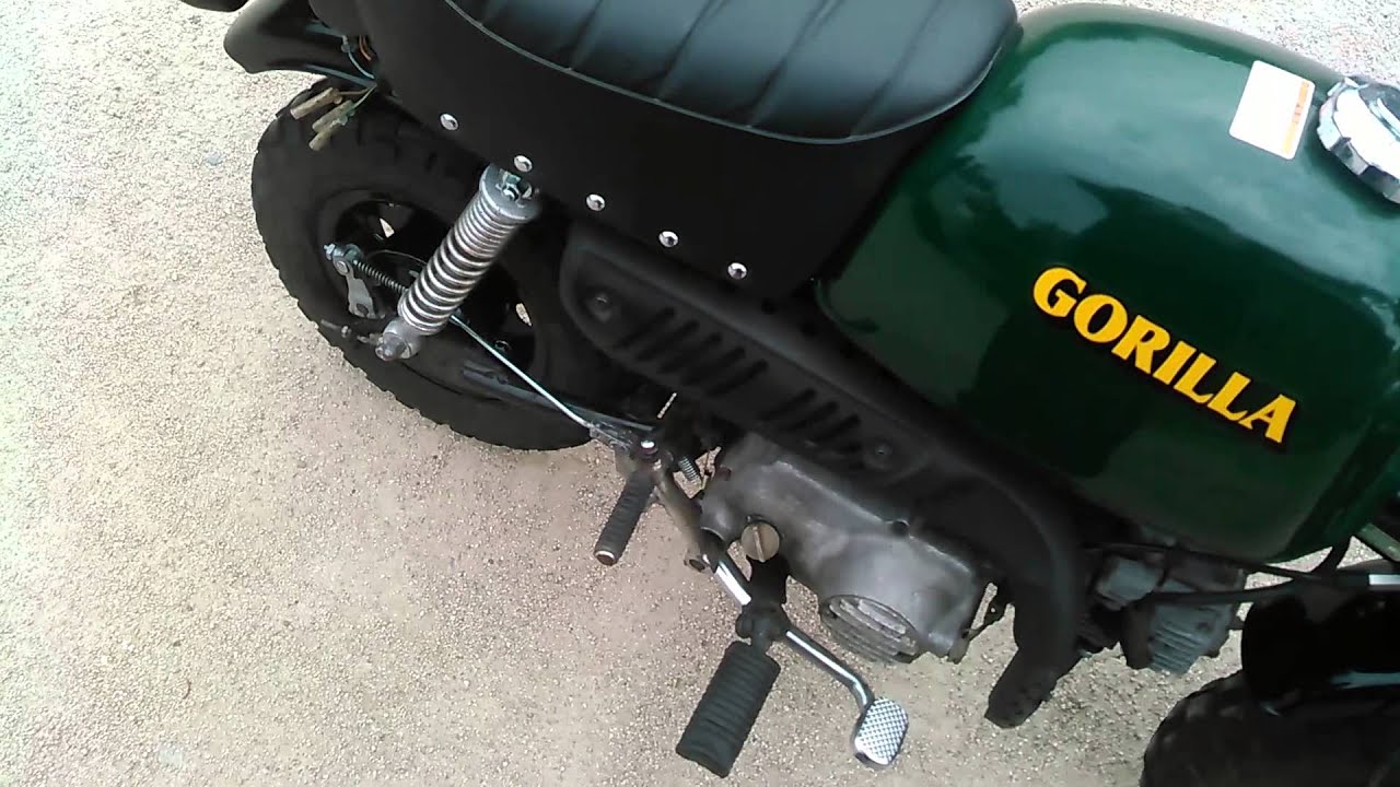 アバグリーンゴリラ 完成(？) HONDA GORILLA Z50J - YouTube