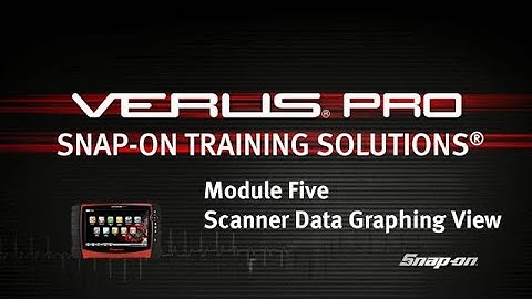 Scanner Data in Graphing View: VERUS® PRO (Pt. 5/10) | Snap-on® Training Solutions®