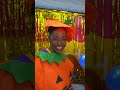 Blippi and Meekah Throw Rainbow Balls Down The Giant Slide! #shorts