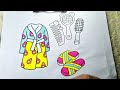 Let's Color Beautiful After Bath Dress#artforkids #drawing #art #satisfying #drawing4kids