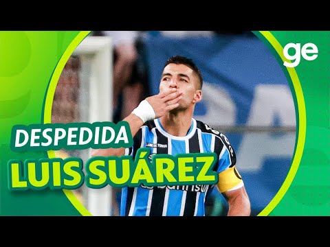 SUÁREZ SE DESPEDE DA TORCIDA DO GRÊMIO COM FESTA E HOMENAGEM | ge.globo