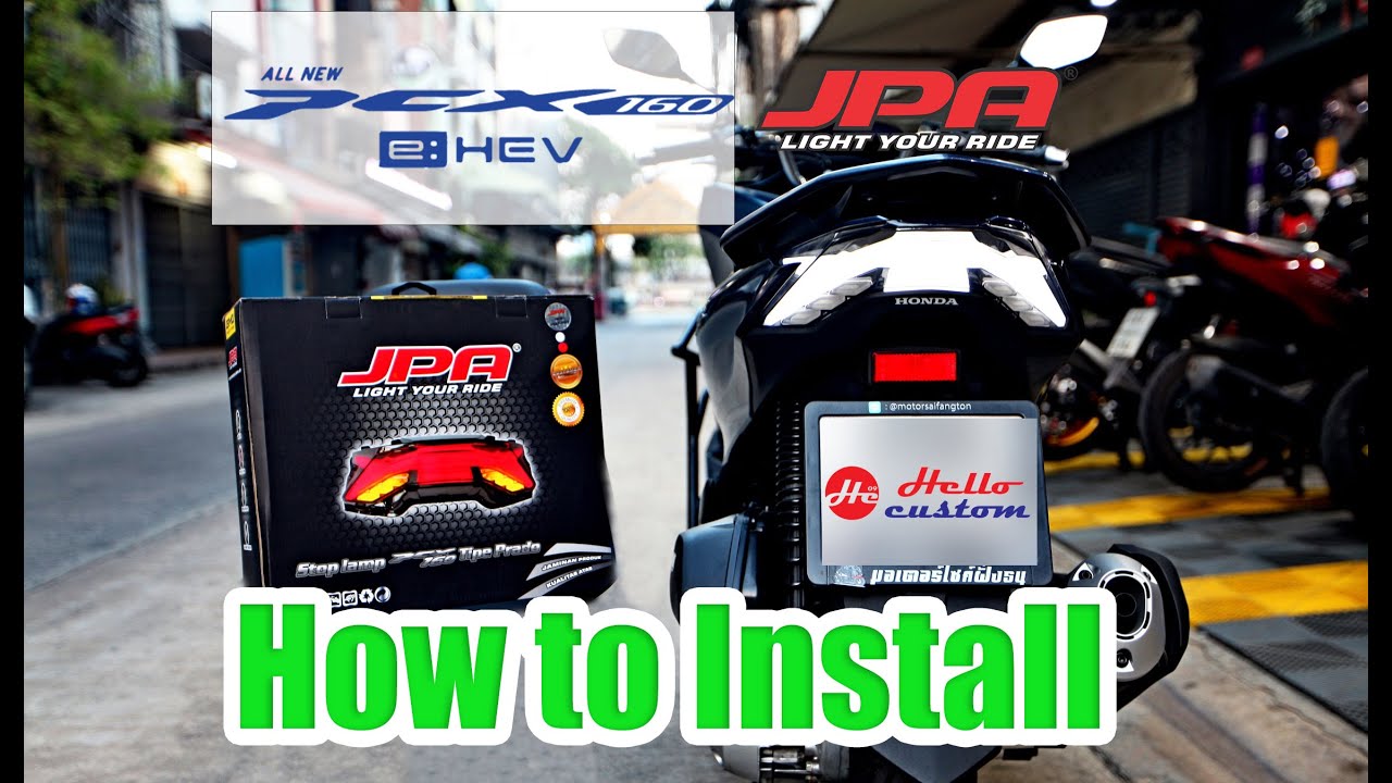 วิธีติดตั้ง How to Install PCX160 JPA ไฟท้ายแต่ง PCX Tail Lamp LED 튜닝