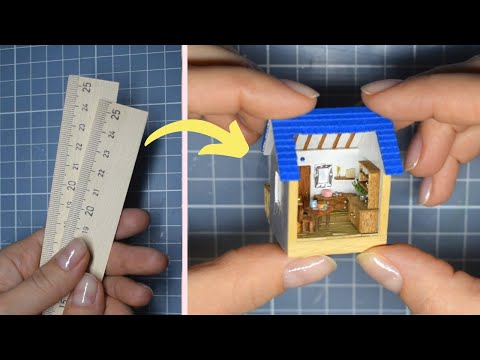 How to make miniature village house | Miniature house diy 1:144