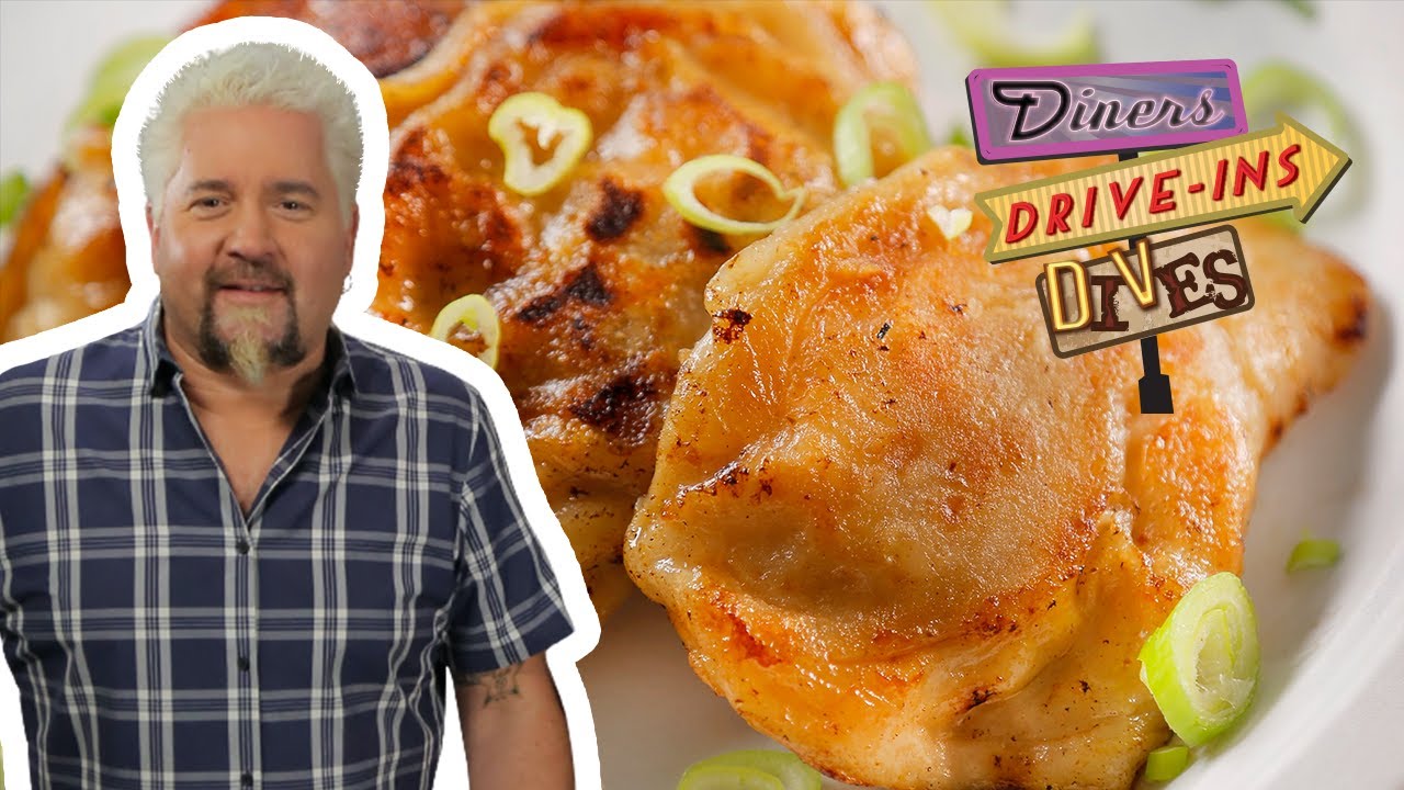 Guy Fieri Eats Chinese Dumplings | Diners, Drive-Ins and Dives | Food Network