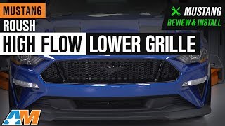 2018-2019 Mustang GT & EcoBoost Roush High Flow Lower Grille Review & Install