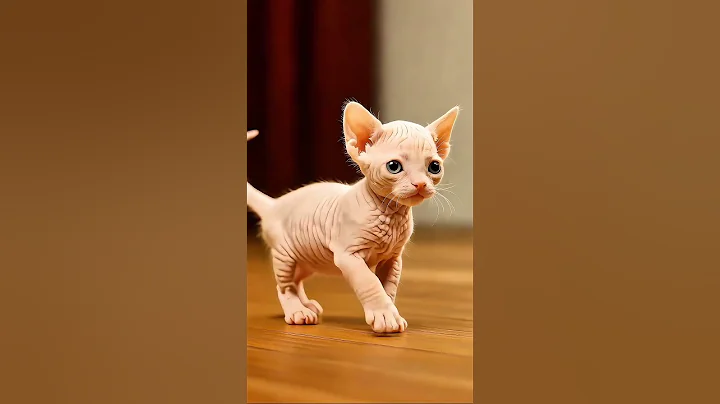 Video 11876091: sphynx cat cute, breed kitten, hairless
