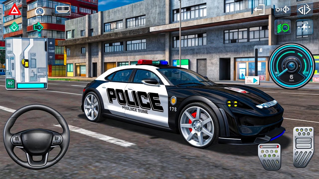 Modified Panther Z car driving 3D: Police car driving simulator 2025