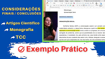 Como fazer a conclusão do artigo científico?