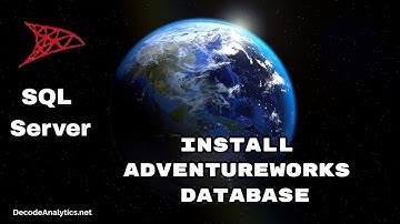 Install Adventure Works database SQL Server