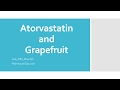 Atorvastatin & Grapefruit: Risks & Interactions π