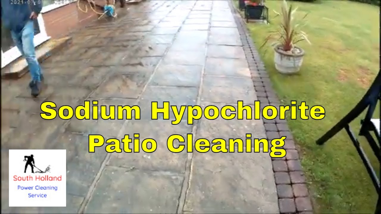 Sodium Hypochlorite Patio Cleaning YouTube