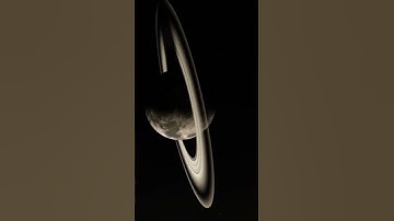 What if moon had rings?? #youtubeshorts #astronomyshorts #educationalvideo #space #shortsfeed