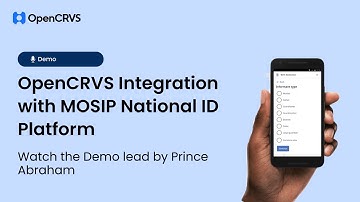 Short Demo on OpenCRVS Integration with MOSIP