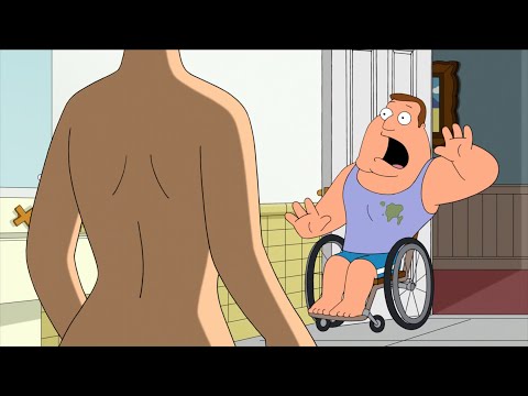 Joe sees Lois in the bathroom Joe sees Lois in the bathroom