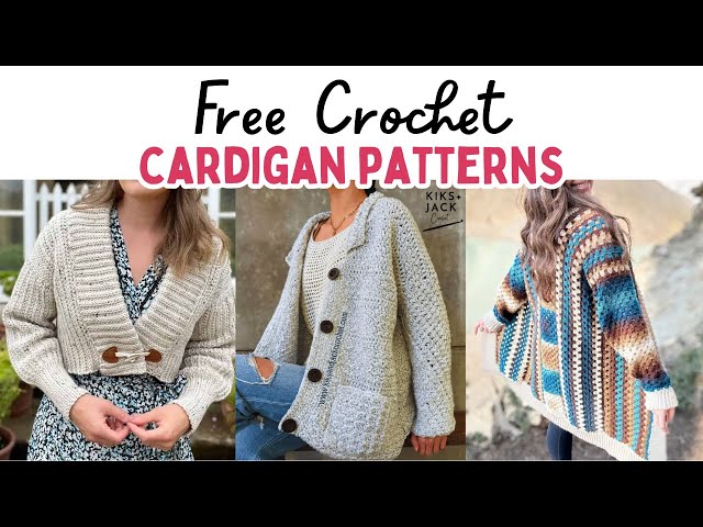Free Easy Crochet Short Cardigan Pattern (PDF) 3 sddefault
