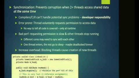 IDNDUG 11-2013, Lock-free thread synchronization development
