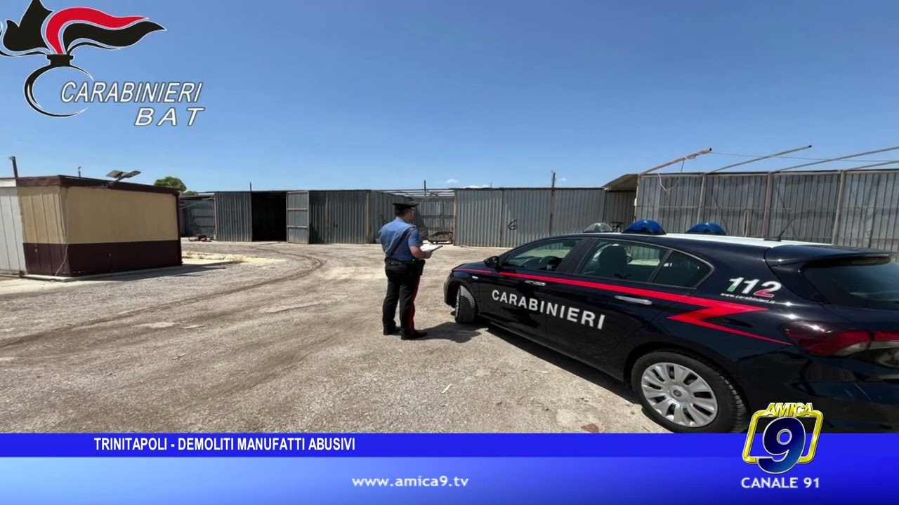 Trinitapoli - Demoliti manufatti abusivi