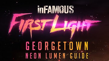 inFAMOUS First Light - Illuminated trophy in Georgetown, Neon Lumen guide