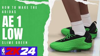 adidas AE 1 Low Slime Green NBA 2K24 Custom Shoe Creator