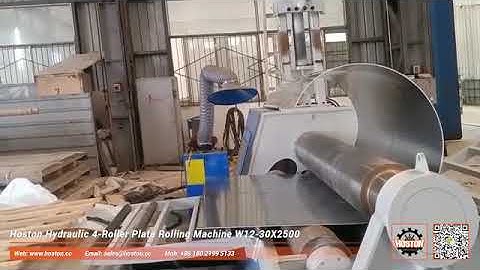 Hoston W12 series hydraulic 4-roller plate rolling machine W12-30X2500