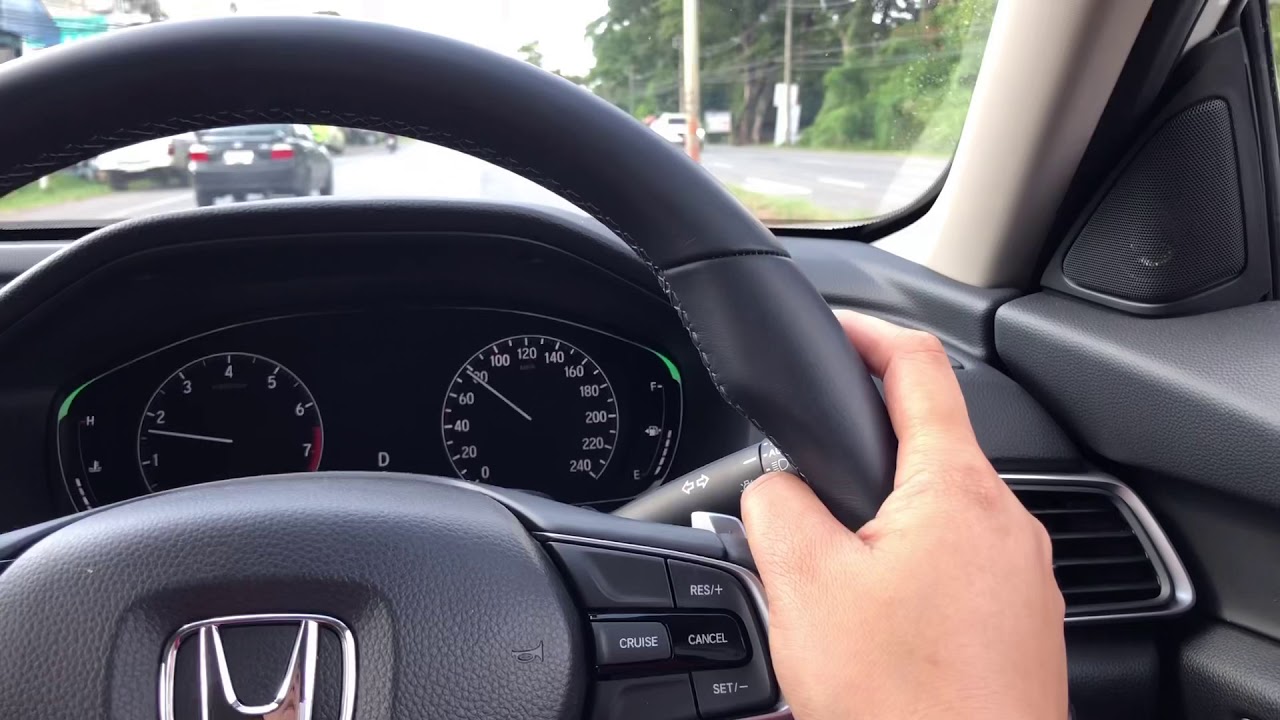 การใช้งาน Cruise control ในรถ honda (วิธีใช้ระบบควบคุมความเร็วอัติโนมั