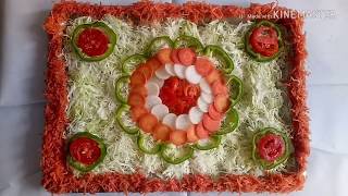 1st Prize winner salad decoration , Easy salad decoration idea