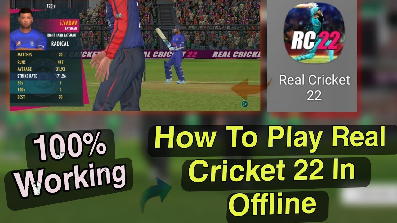 Rc 22 Offline Kaise Khele | How To Play Real Cricket 22 Offline | अब ...