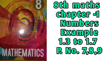 8thmaths term1 chapter-1 Numbers Example 1.3 to 1.7/ P.No.7,8,9