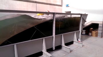 OMEY Labs wave absorber getting pounded