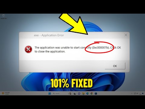 The application was unable to start correctly 0xc000007b in Windows 11 / 10/8/7 - How To Fix Error ✅