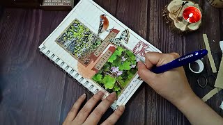 Botanical Journal Spread ASMR | no talking | no music | no speed up