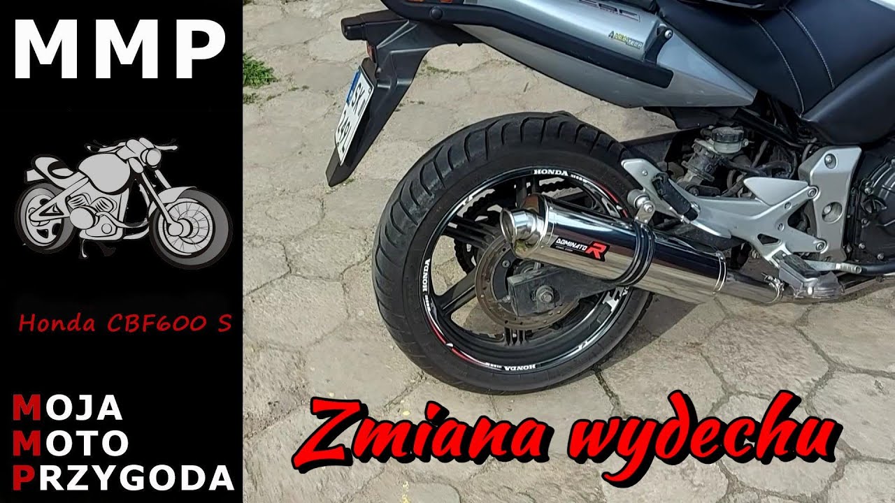 Honda CBF 600 wymiana wydechu YouTube