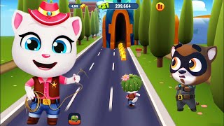 Talking Tom Gold Run Squid Game - Angela Cowboy vs Eccentric Planet - Full Screen by TraiNghiemGame 14,420 views 4 days ago 8 minutes, 57 seconds
