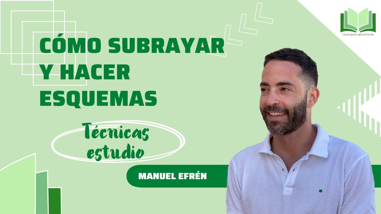 Técnicas de estudio parte 7. Cómo subrayar y hacer esquemas