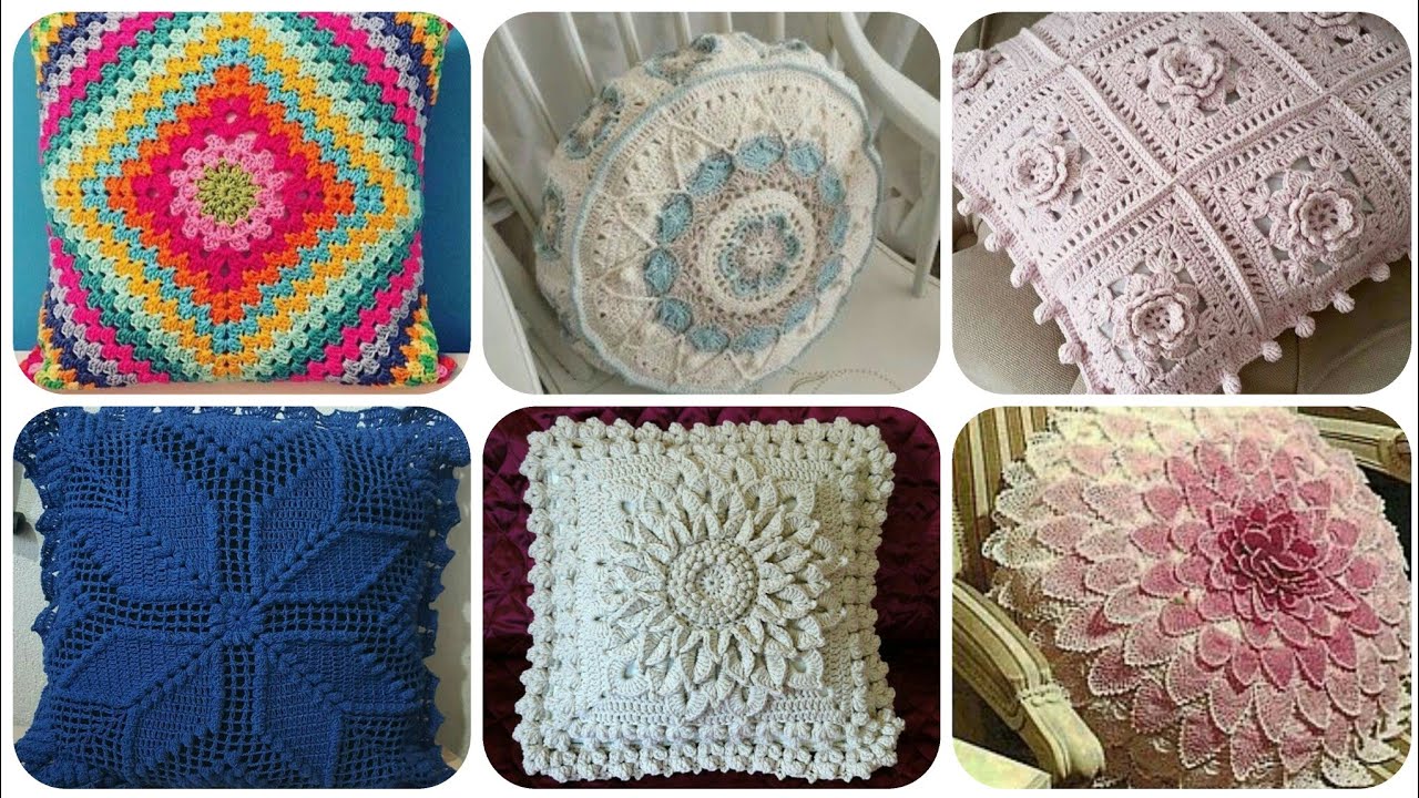 Superb & Amazing Ideas Of Crochet Pillow Cover Designs Latest Ideas