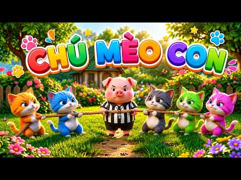 BÀI HÁT HAY NHẤT VỀ CHÚ MÈO CON - Ca Nhạc Thiếu Nhi 4K Remix Vui Nhộn Mới Nhất