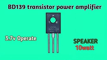 Bd139 transistor amplifier | Diy Power amplifier