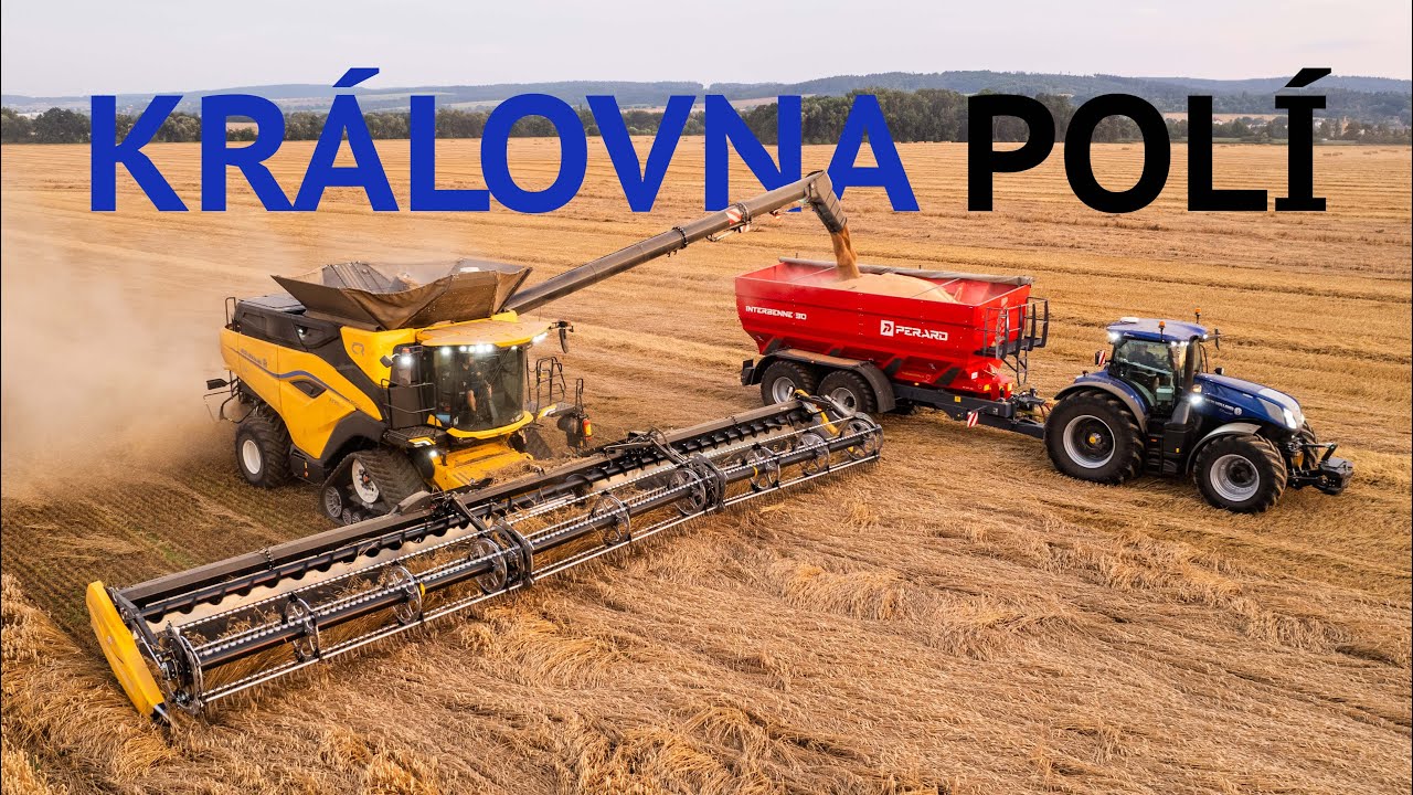 Jak se obsluhuje NEJVĚTŠÍ KOMBAJN světa? | New Holland CR11 s lištou MacDon 15.2m