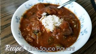 Turtle Sauce Piquant in Cajun French