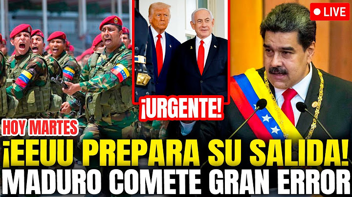 URGENTE🚨: TRUMP Y EEUU PREPARAN LA SALIDA DE NICOLAS MADURO DE VENEZUELA!!!✊🇻🇪COMETIO GRAVE ERROR
