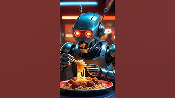 Robots love spaghetti too #ai #robot #spaghetti