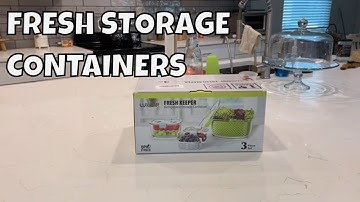 Luxear Fresh Keeper Refrigerator Storage Container Review | Tupperware