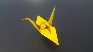 origami turna kuşu yapımı, how to make origami crane