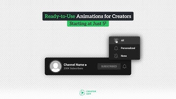 YouTube Subscribe Buttons | Dark and Light Mode | Animated