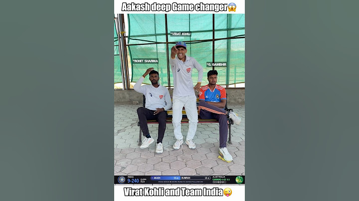 Aakash deep with virat Kohli’s bat game changer😈 #shorts #cricket